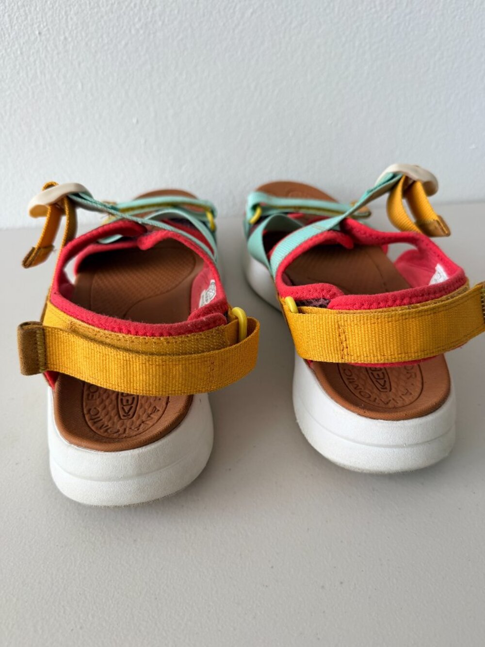 Keen Women's Turquoise, Pink & Mustard Sport Sandals - Picture 4 of 8